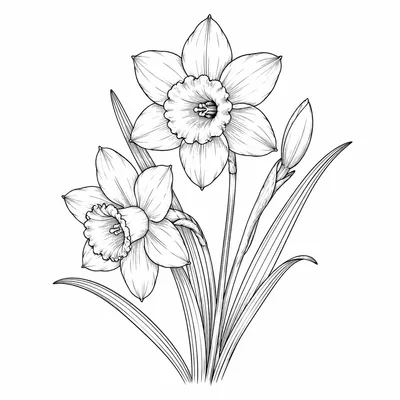 fine line birth-flower tattoo design, black linework flash