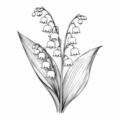 fine line birth-flower tattoo design, black linework flash