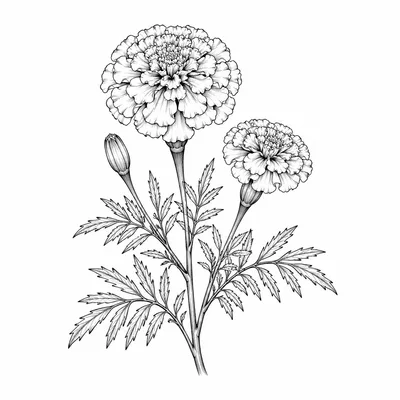 fine line birth-flower tattoo design, black linework flash