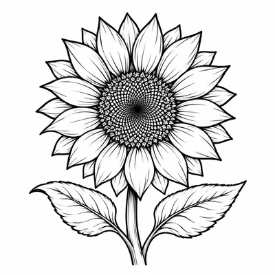 neo traditional flower tattoo design, black linework flash