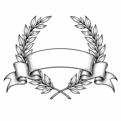 lettering banner tattoo design for the forearm, black linework flash
