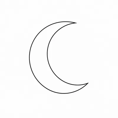 minimalist moon tattoo design, black linework flash