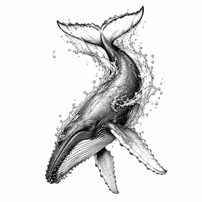 fine line ocean tattoo design, black linework flash