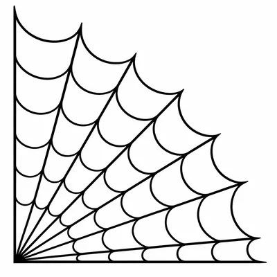 blackwork spider web tattoo design, black linework flash