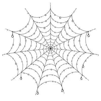 fine line spider web tattoo design, black linework flash