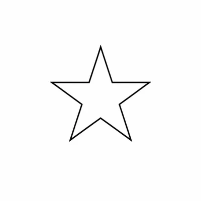 minimalist star tattoo design, black linework flash